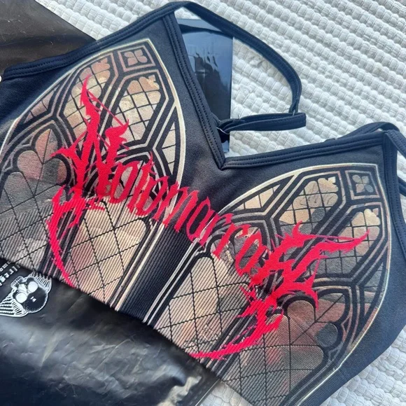 Civil Regime No Tomorrow Limited Drop Sports Bra Women’s S Gothic Stained Glass - Picture 6 of 6